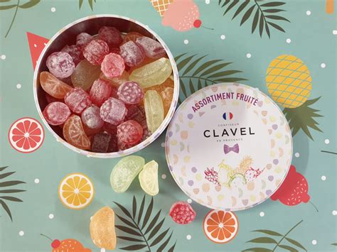 Bonbons assortiment fruité 200 g Confiserie Clavel Locavor fr