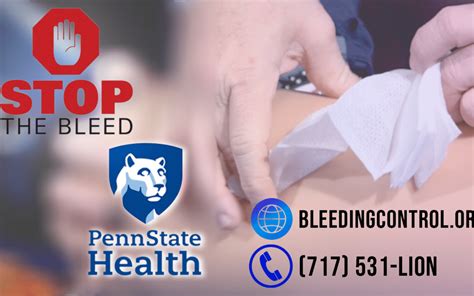 Stop The Bleed Training Saves Lives Available Through Penn State