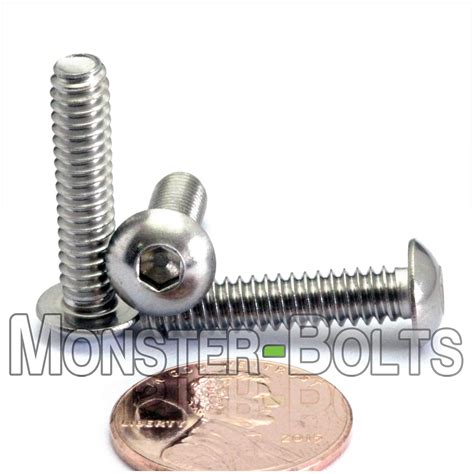 Buy MonsterBolts 10 24 X 1 Button Head Socket Cap Screws ASME B18 3