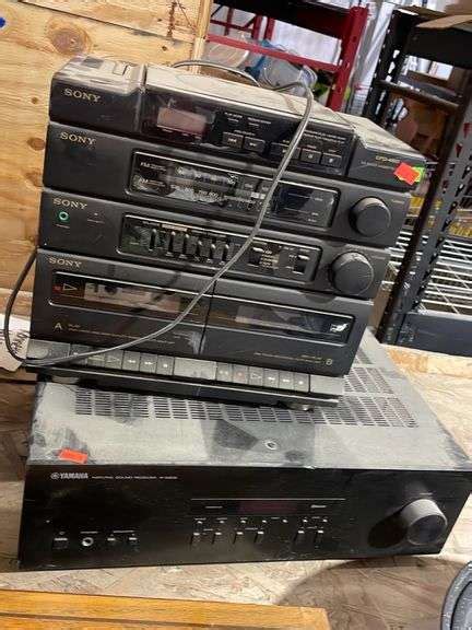 Sony CD Radio Cassette Player, Yamaha Sound Receiver - Metzger Property ...