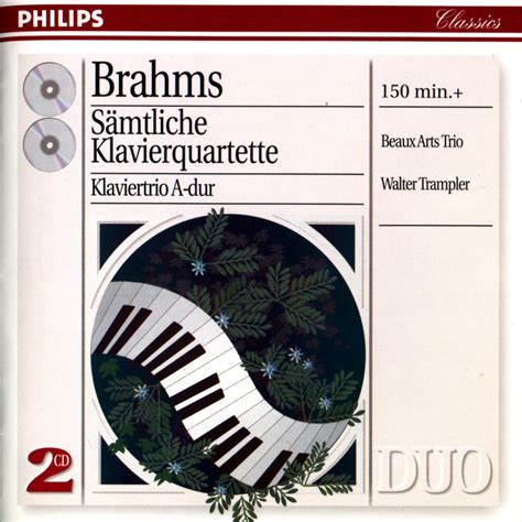 BRAHMS Complete Piano Quartets Beaux Arts Trio Insights