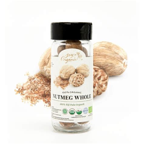 Organic Nutmeg Whole 50g Karunia Sukses Gemilang