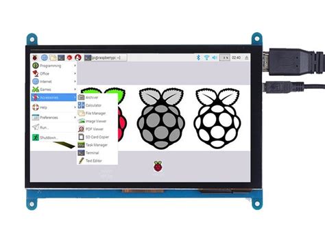 Raspberry Pi 7 800x480 Dokunmatik HDMI Ekran Dokunmatik Ekranlar