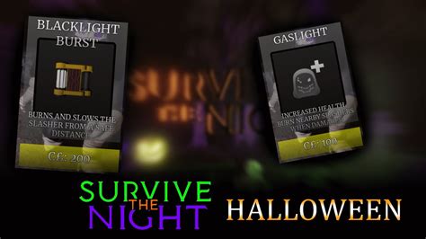 Roblox Survive The Night Leaks Halloween YouTube