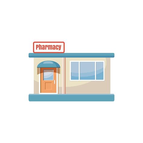 Pharmacy drugstore building icon, cartoon style 14453990 Vector Art at ...