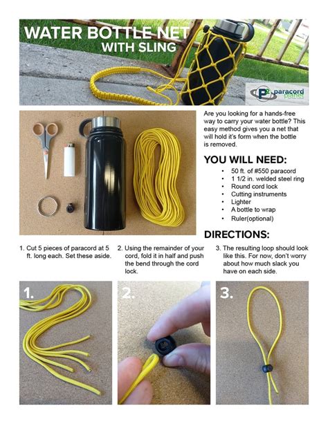 How To Make A Paracord Water Bottle Handle Scroleblog