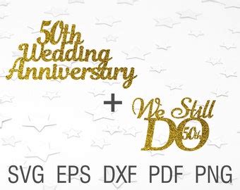 Th Wedding Anniversary Svg Etsy