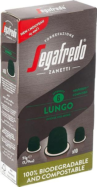 Segafredo Lungo Coffee Nespresso 10 Capsules Espresso Club Egypt