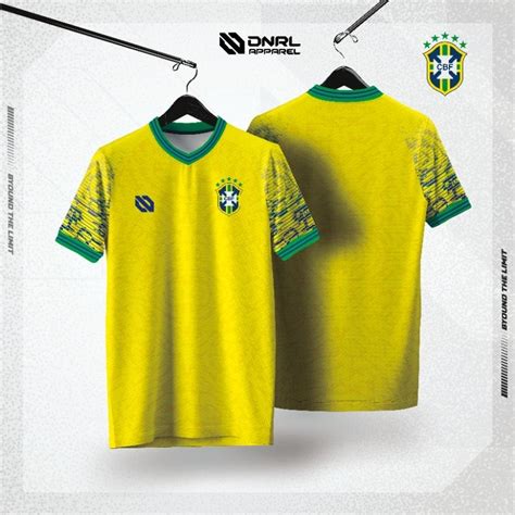 Jual Jersey Brazil Fantasy Dnrl Apparel Gratis Tambah Nama Dan Nomer