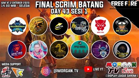 Live Scrim Batang Day Sesi Garena Free Fire Youtube