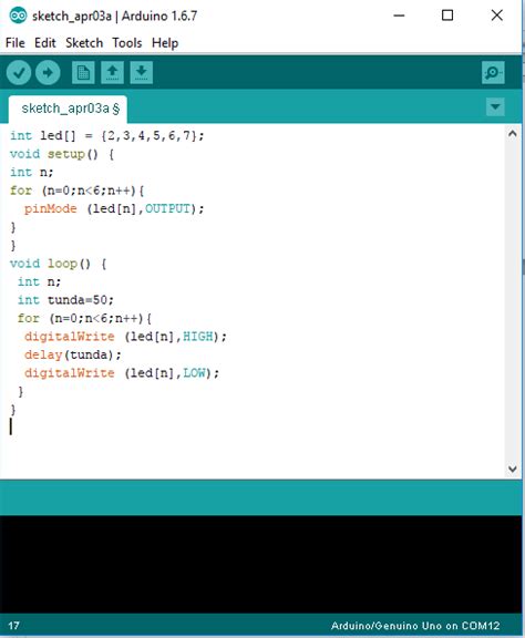 Cara Membuat Running LED RUNNING LED DENGAN PROGRAM ARDUINO