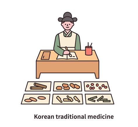 A Doctor In The Joseon Dynasty Is Writing A Prescription For A Patient