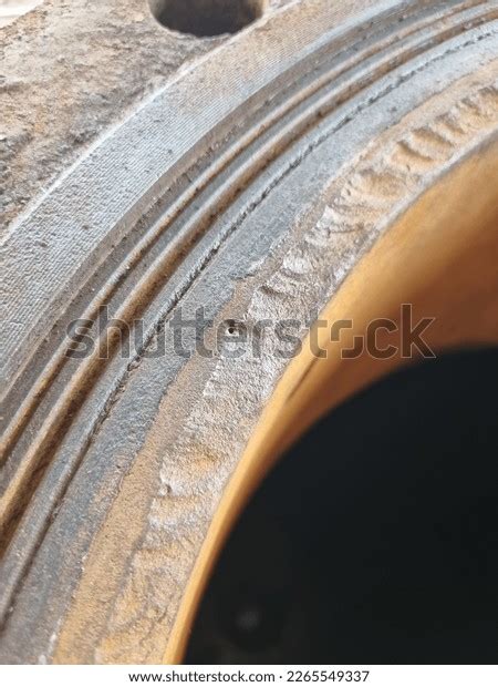 Pitting Corrosion Through Defects On Steel Stock Photo 2265549337