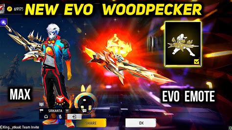 Evo Woodpecker Majestic Prowler Skin New Evo Emote Free Fire Evo