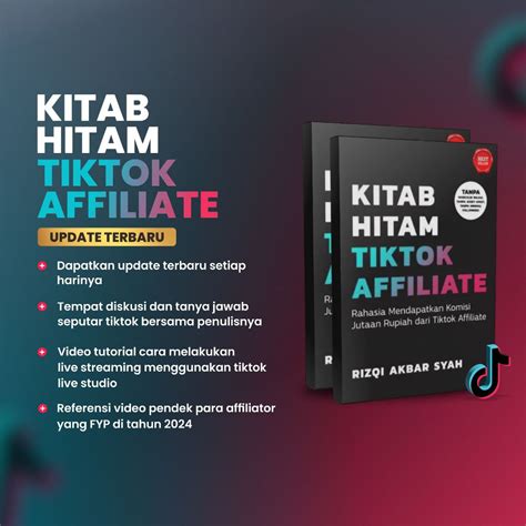 Jual Buku Original Kitab Hitam Tiktok Affiliate Materi Update Soft