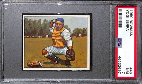 Lot Detail 1950 Bowman Yogi Berra 46 Graded PSA 7