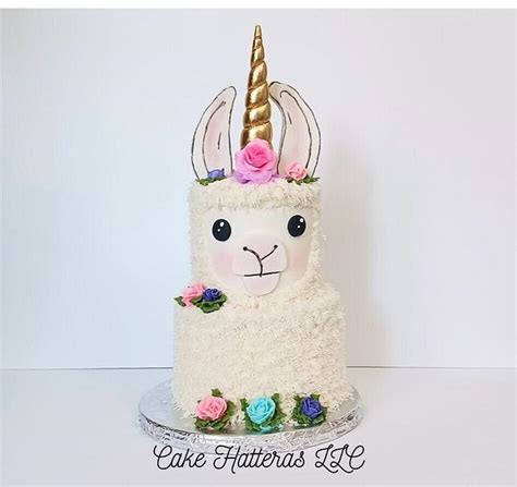 Llama Unicorn Cake Decorated Cake By Donna Tokazowski Cakesdecor