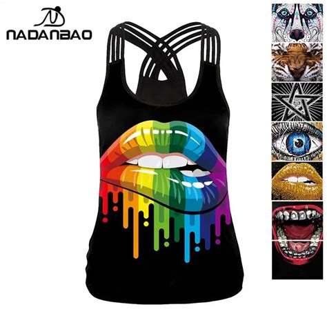 NADANBAO Gothic Psychic Board Print Tank Tops Halloween Sexy Sling