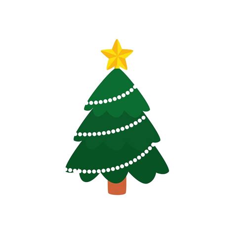 Pine Tree Christmas Isolated Icon 3171203 Vector Art At Vecteezy