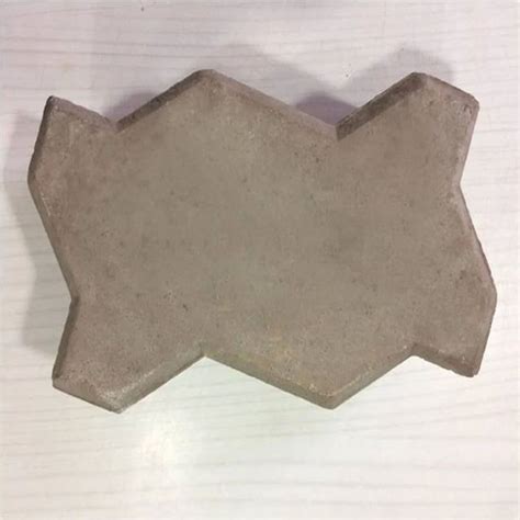 Grey And Red Zig Zag Concrete Paver Block For Flooring Thickness