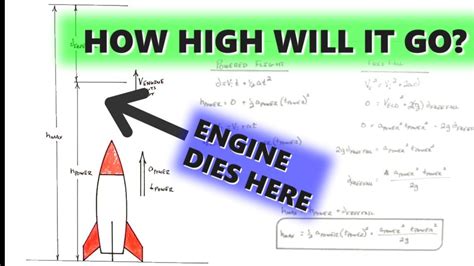 Calculate Maximum Height Of A Rocket After The Engine Stops