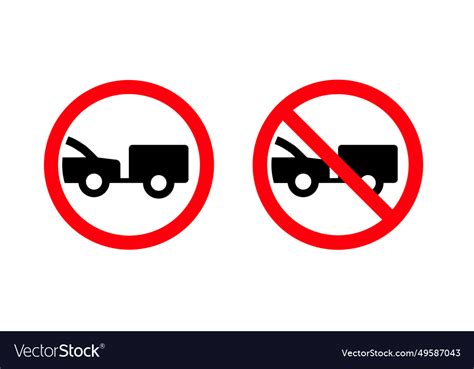 No Entry Traffic Road Sign Vehicles Royalty Free Vector