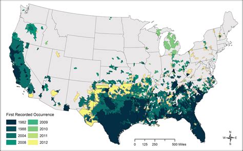 Spread of wild pigs in the contiguous United States. This map ...