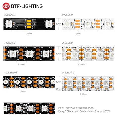 Ws B Led Strip Light M Leds M Tv Rgb Dc V Light