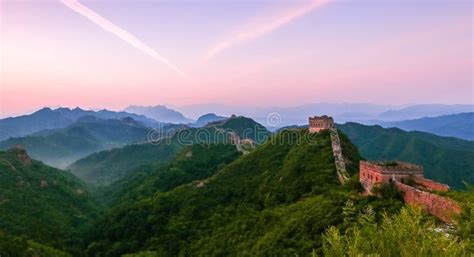 The Great Wall Scenery Stock Photo Image Of Built Construction 68848128