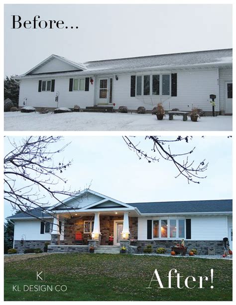 Before and after shots of a remodel in Iowa. Designed by K.L. Design ...