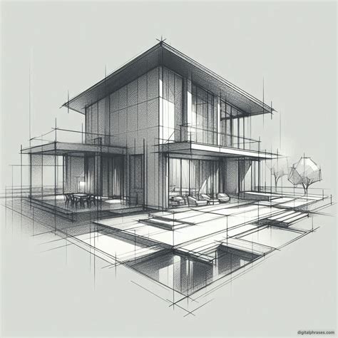 25 Two Point Perspective Drawing Ideas of a House