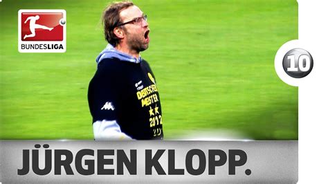 Jürgen Klopp Top 10 Celebrations Youtube