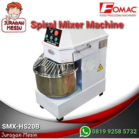 Jual Mesin Spiral Mixer Pengaduk Adonan 20 Liter Spiral Mixer Smx