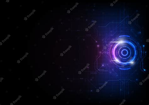 Premium Vector Blue Purple Futuristic Game Circuit Technology