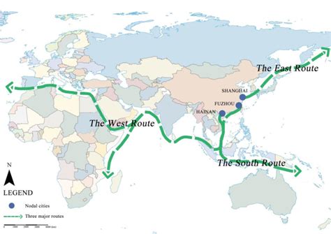 Three major routes of the Maritime Silk Road. | Download Scientific Diagram