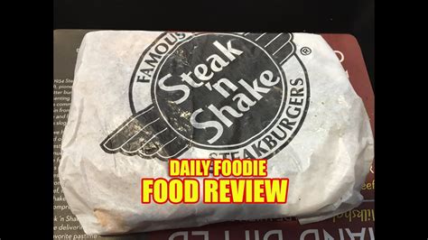 Steak N Shake Frisco Melt Review Steakburger Unwrapping Foodreview Youtube