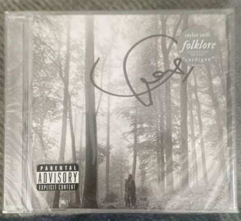 TAYLOR SWIFT - FOLKLORE - 2020 CD ALBUM - SIGNED/AUTOGRAPHED - New ...