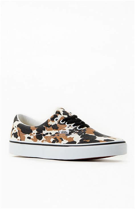 Vans Cow Print Era Sneakers In Brown Lyst