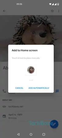 How To Add A Contact To Home Screen Oneplus Manual Techbone