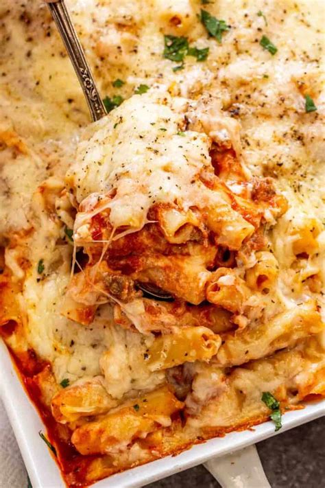 Easy Baked Ziti With Ricotta Valentinas Corner