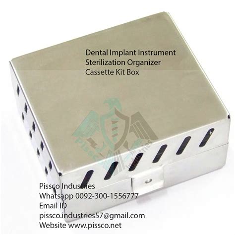 Dental Implant Instrument Sterilization Organizer Cassette Kit Box Pissco