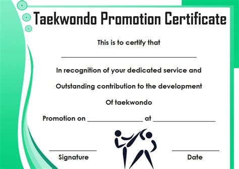 Taekwondo certificate templates for trainers students inspiring designs ...