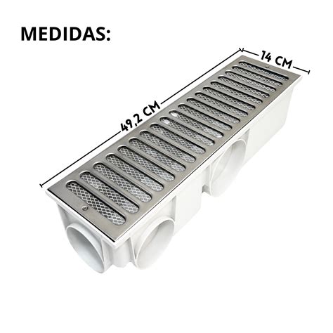 Ralo Linear Quintal X Inox Tela Coletor Branco Madeiramadeira