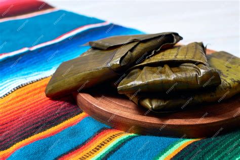 Tamales Mexicanos Oaxaqueños En Hojas De Plátano Tradicionales De