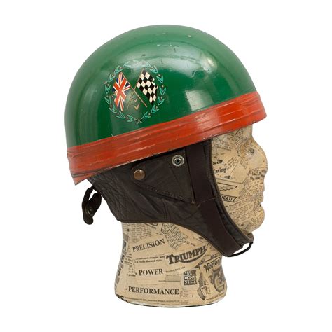 Cromwell Motorcycle Racing Helmet Acu At 1stdibs Vintage Racing