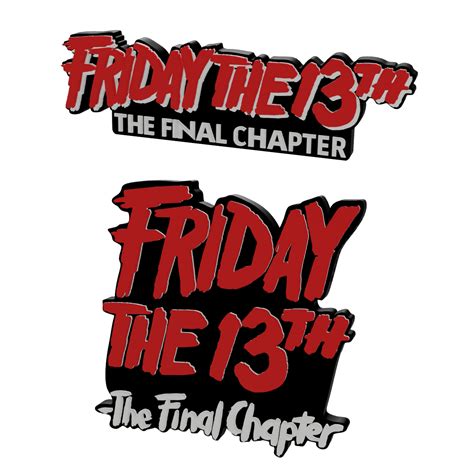 STL file 3D MULTICOLOR LOGO/SIGN - Friday the 13th: The Final Chapter (Two Variations) 🎬・3D ...