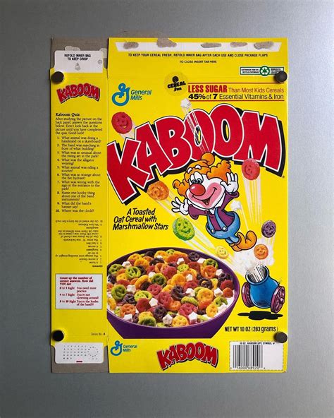 Kaboom Cereal (History, FAQ, Pictures & Commercials) - Snack History