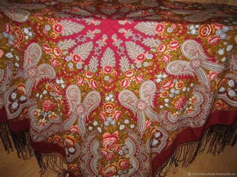 Лето в Павлове павловопосадский платок - шаль | Quilts, Blanket