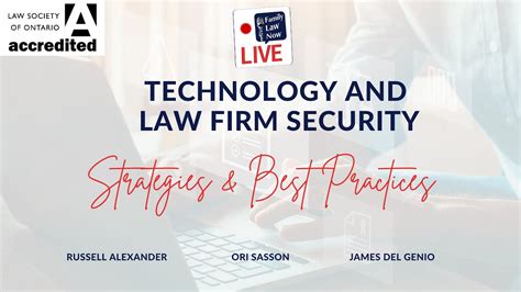 Technology And Law Firm Security Strategies And Best Practices Youtube