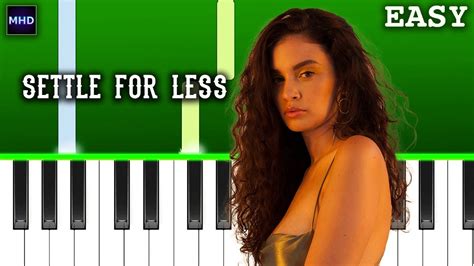 ZHU Sabrina Claudio Settle For Less Piano Tutorial YouTube